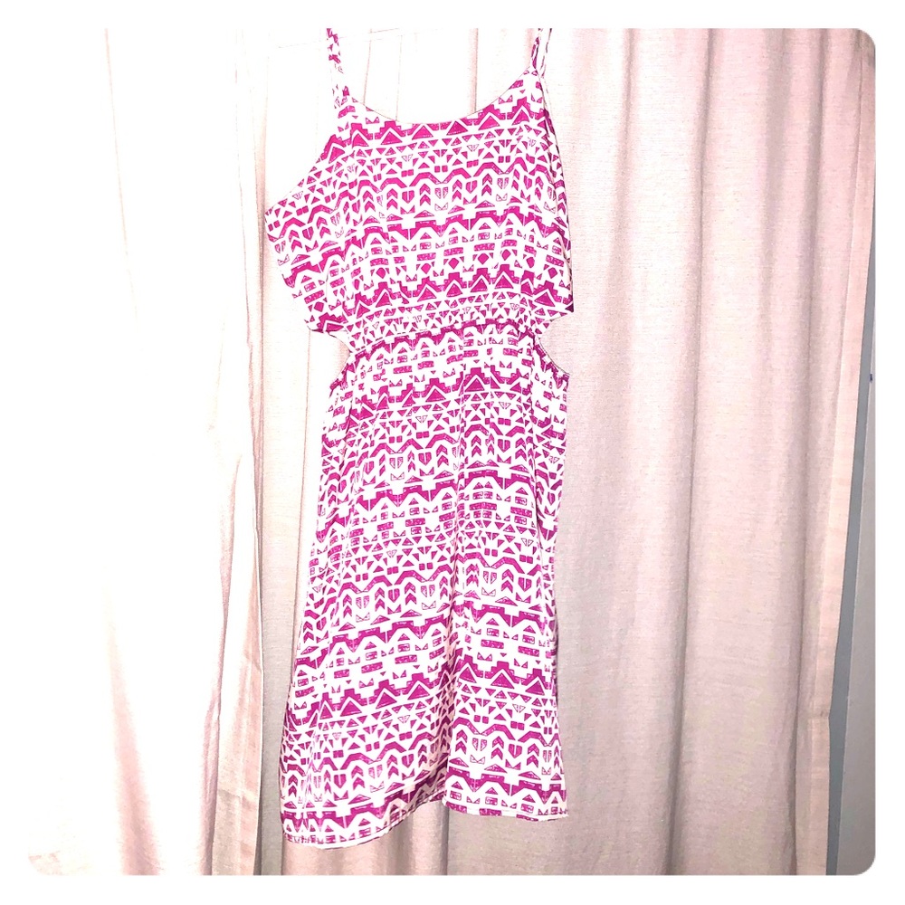 Side cut out mini dress.